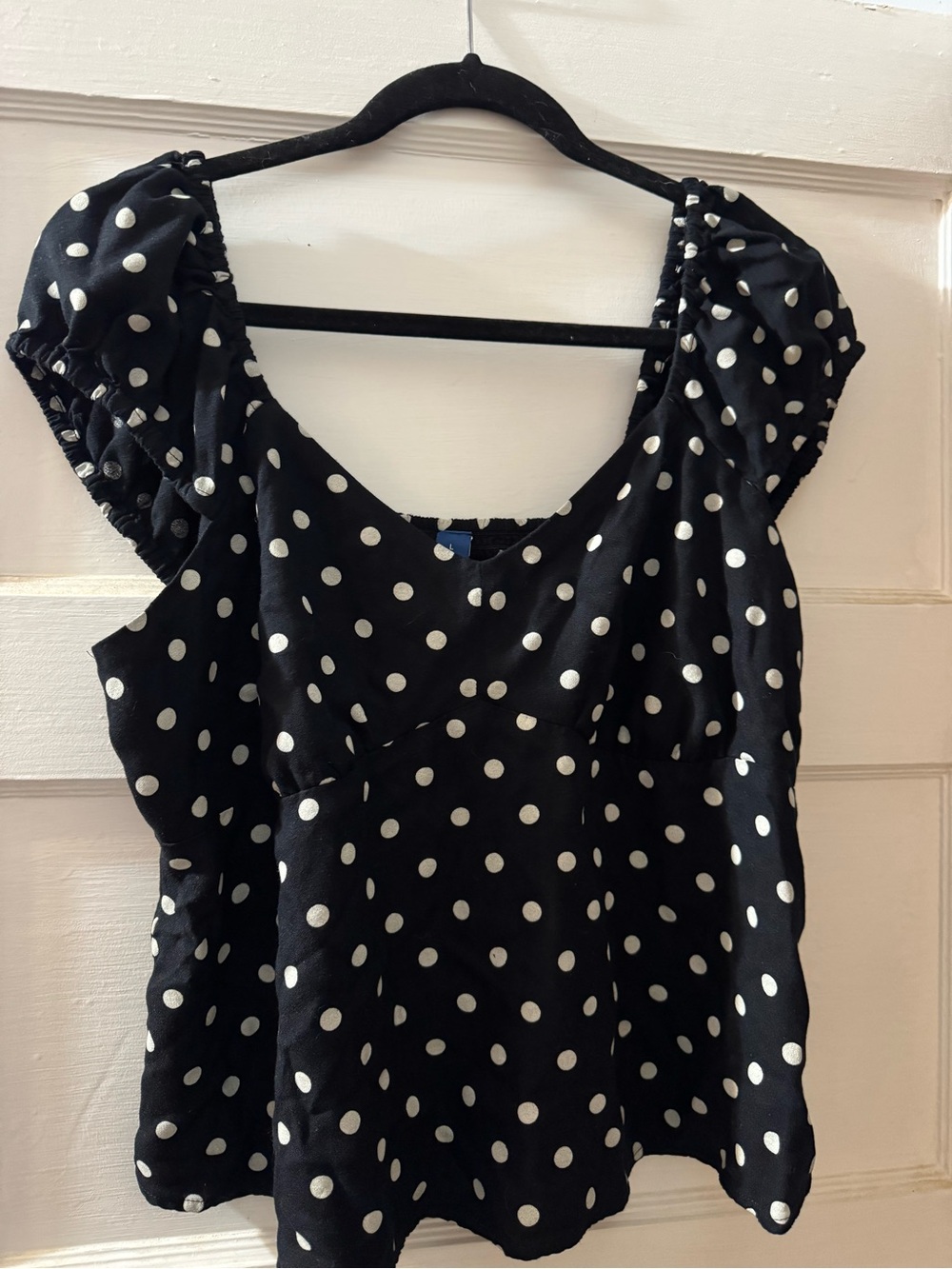 Old Navy Polka Dot Cap Sleeve Top